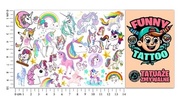 МОЮЩИЕСЯ ДЕТСКИЕ ТАТУ ЕДИНОРОГ ОРИГИНАЛЬНЫЕ ДИЗАЙНЫ ЕДИНОРОГ