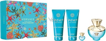 Versace Dylan Turquoise woda toaletowa 100 ml + żel do ciała 100 ml + prysznic