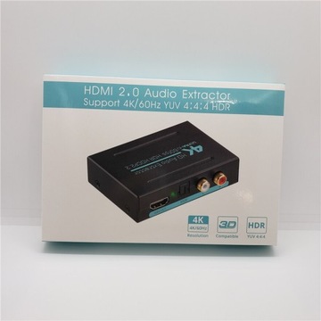 Аудио экстрактор HDMI 4K HDR HDCP2.2 для Toslink