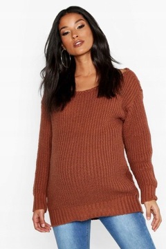 BOOHOO MATERNITY SWETER Z DŁUGIM RĘKAWEM S