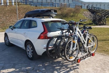 BAGAŻNIK ROWEROWY NA HAK PLATFORMA 4 ROWERY 7 PIN