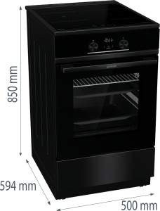 Gorenje GEIT5C60BPG Индукционная плита 50см Пицца 70л Всего полей Черный