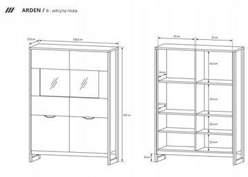 МЕБЕЛЬ ГОСТИНАЯ ARDEN RTV СКАМЬЯ ВИТРИНА Комод LOFT 1