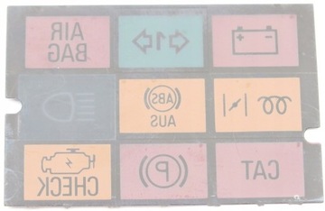 KONTROLKI FOLIA KONTROLEK AUDI 80 B3 B4 VDO