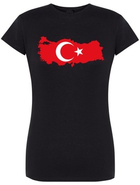 T-Shirt damski Państwa Turcja Flaga r.M