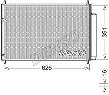 DENSO DCN50041 KONDENZÁTOR TOYOTA AURIS 1.33 10-