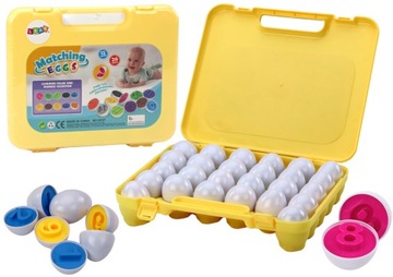 SORTER JAJKA UKŁADANKA ZABAWKA EDUKACYJNA MALUCHA ZESTAW PUZZLE MONTESSORI