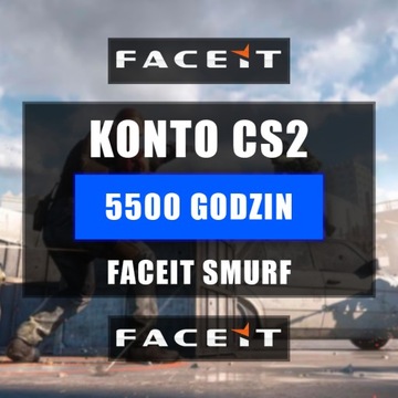 KONTO CS2 GODZINY | 5500h | FACEIT READY | SMURF | FA