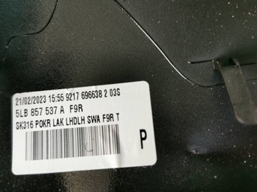 ENYAQ IV POUZDRO ZRCÁTKO LEVÝ 5LB857537A