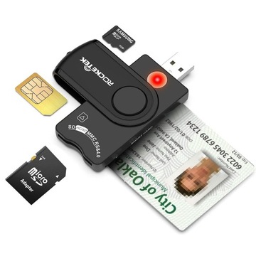 czytnik inteligentny kart zbliżeniowy e-dowodu tf smart card dla kart SD