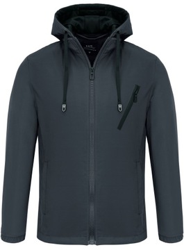 KURTKA PRZEJŚCIOWA WIATRÓWKA Z KAPTUREM B1R - XXL