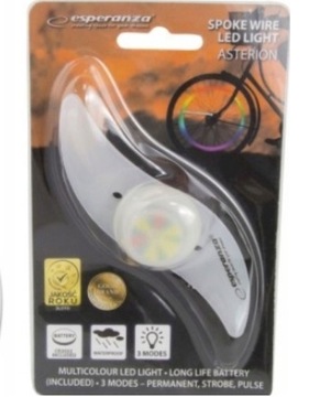 LAMPKA LED ROWEROWA NA SZPRYCHY TRZY TRYBY