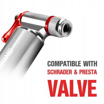 Srebrna pompka do bidonu rowerowego