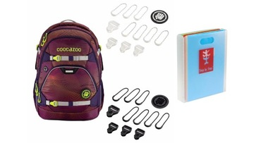 COOCAZOO Plecak szkolny młodzieżowy ScaleRale z elem. wymiennymi + GRATIS