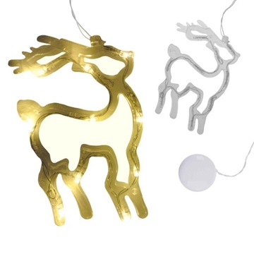 DEKORACJA NA OKNO ŚWIĄTECZNA LED BOŻE NARODZENIE