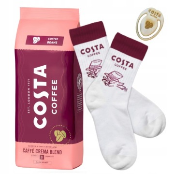 Кофе Costa Coffee Crema Blend в зернах 1кг.