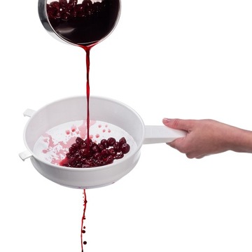 SITKO SITO GĘSTE DO MĄKI MLEKA CUKRU PUDRU KUCHENNE PLASTIKOWE 20 cm 200 mm