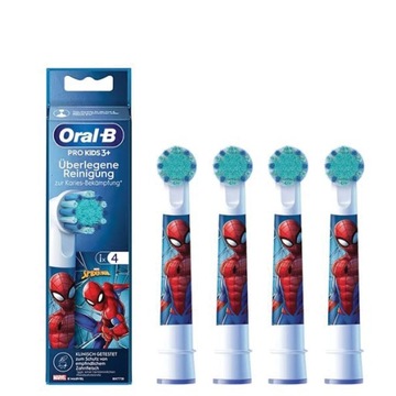 4x ORAL-B STAGES DZIECI SPIDERMAN KOŃCÓWKI SOFT