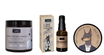 LAQ DOBERMAN ZESTAW 3cz PEELING + OLEJEK + MASŁO