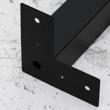 4x NÓŻKA MEBLOWA CZARNA NÓŻKA METALOWA DO SZAFKI NOGI DO SOFY LOFT H15CM