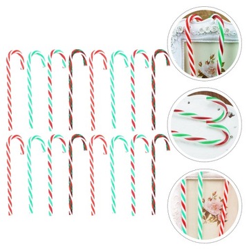 Рождественский кулон-трость Candy Decor камин 72 шт