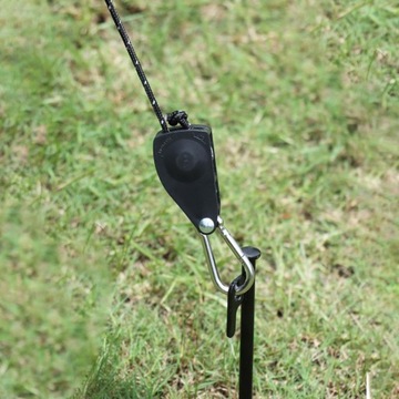 Натяжитель троса для палатки «1/4» с карабинами, веревка