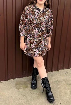 Miss Selfridge Sukienka koszulowa mini w kwiaty 44