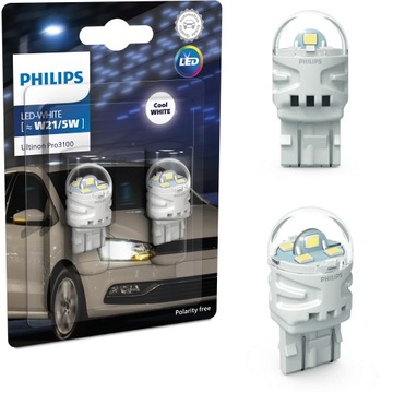 Żarówki LED PHILIPS Ultinon Pro3100 W21/5W 6000K