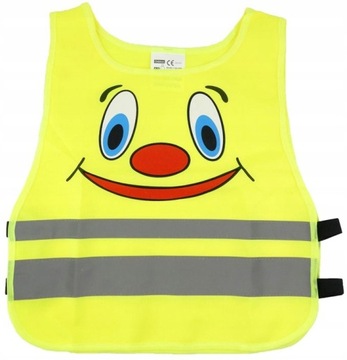 KAMIZELKA ODBLASKOWA OSTRZEGAWCZA DZIECIĘCA atesty