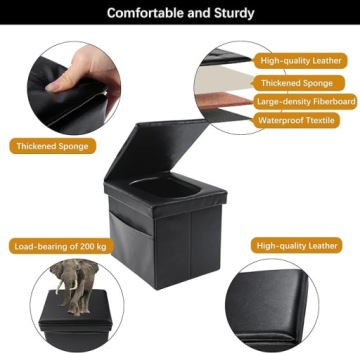 PRZENOŚNA LEKKA SKŁADANA TOALETA KEMPINGOWA