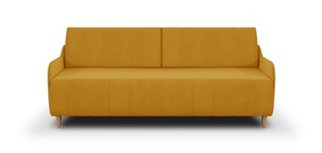 Kanapa sofa 3 os z funkcją spania BEST żółta