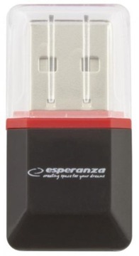 Czytnik kart pamięci microSD USB 2.0 EA134K czarny