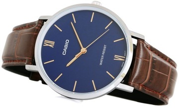 ZEGAREK MĘSKI CASIO MTP-VT01L KLASYCZNY + PUDEŁKO