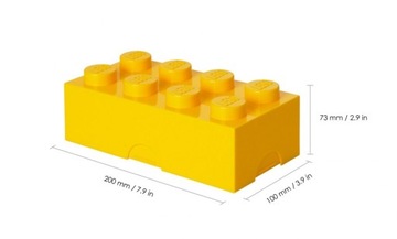 LEGO LUNCH BOX BRICK 8 ЖЕЛТЫЙ