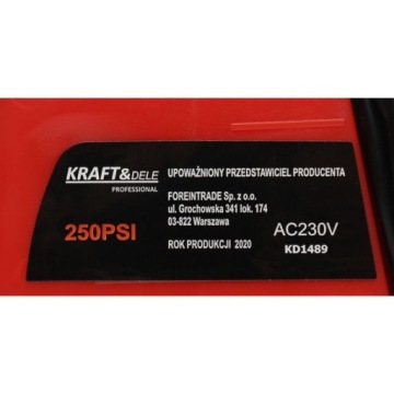 Автомобильный компрессор 12/230В Kraft&Dele