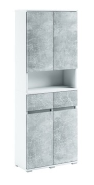 090-014 Szafka Łazienkowa 62/195 - BIAŁY / BETON