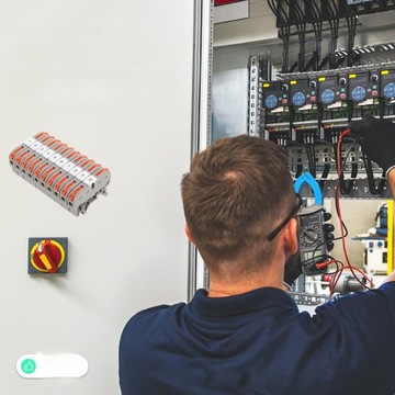 КОМПЛЕКТ ДЛЯ СОЕДИНЕНИЯ ПРОВОДОВ К РЕЛЬСОВЫМ КЛЕММАМ DIN-БЛОКИ АВТОМОБИЛЬНЫЕ ВИНТОВЫЕ КЛЕММЫ 10 КОМПЛЕКТОВ