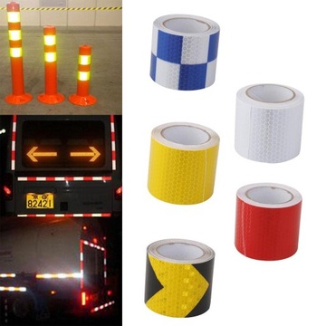 Желтая светоотражающая лента высокой интенсивности, самоклеящаяся наклейка