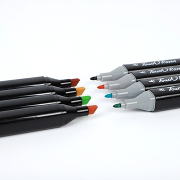 МАРКЕРЫ АЛКОГОЛЬНЫЕ, МАРКЕРЫ ДВУСТОРОННИЕ, КРУГ 48 шт.