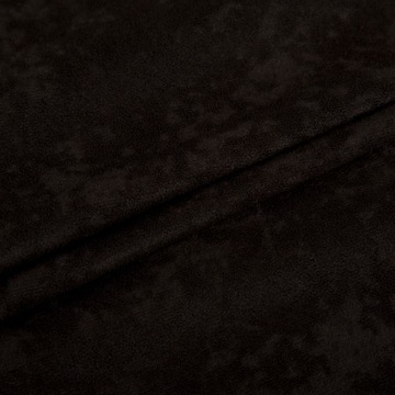 MIKROFAZA DZIANINA TKANINA 04 CZARNA ZASŁONA MEBEL OBRUS ZAMSZ