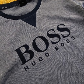 Bluza bez Kaptura HUGO BOSS Męska Sportowa Niebieska Nowy Model XL