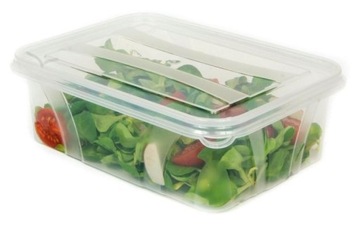 ПЛАСТИКОВЫЙ КОНТЕЙНЕР С ПРОЗРАЧНОЙ КРЫШКОЙ, 1,2 Л.