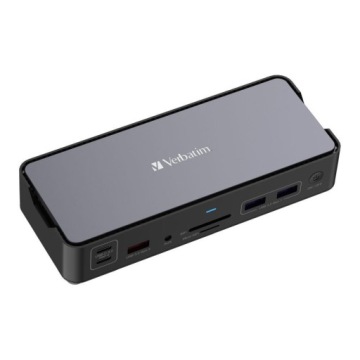Док-станция Verbatim, USB-C Pro, 15 портов, 2 порта HDMI, RJ45, microSD, 2 порта США