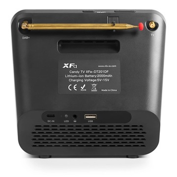 Мини-портативный телевизор 7 дюймов DVB-T2 DAB+ FM H.265 Z