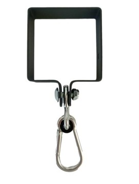 Zestaw 2szt obejm mocowanie do huśtawki 100x100mm czarne