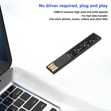USB-накопитель 16 ГБ/32 ГБ/64 ГБ/128 ГБ Thumb Metal 2.0 Портативный водонепроницаемый металл