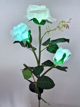 Встраиваемая солнечная лампа ROSE LED цветочная лампа SOLAR FLOWERS меняет цвета