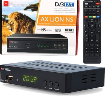 DEKODER TUNER TV NAZIEMNEJ DVB-T2 HD H.265 HEVC