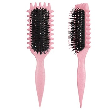 ЩЕТКА для вьющихся волос, кудрей, придающих форму локонов, из кабаньей щетины SzW10