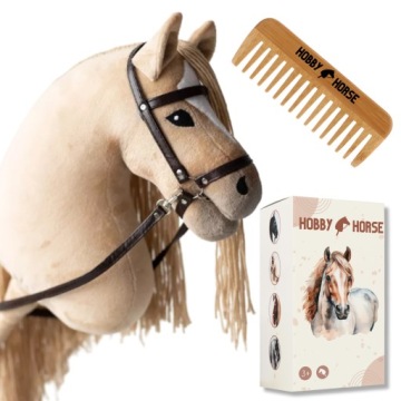 Hobby Horse Kůň Na Tyči A3 Koník S Hřívou Hlava Koně Hřeben Krabička
